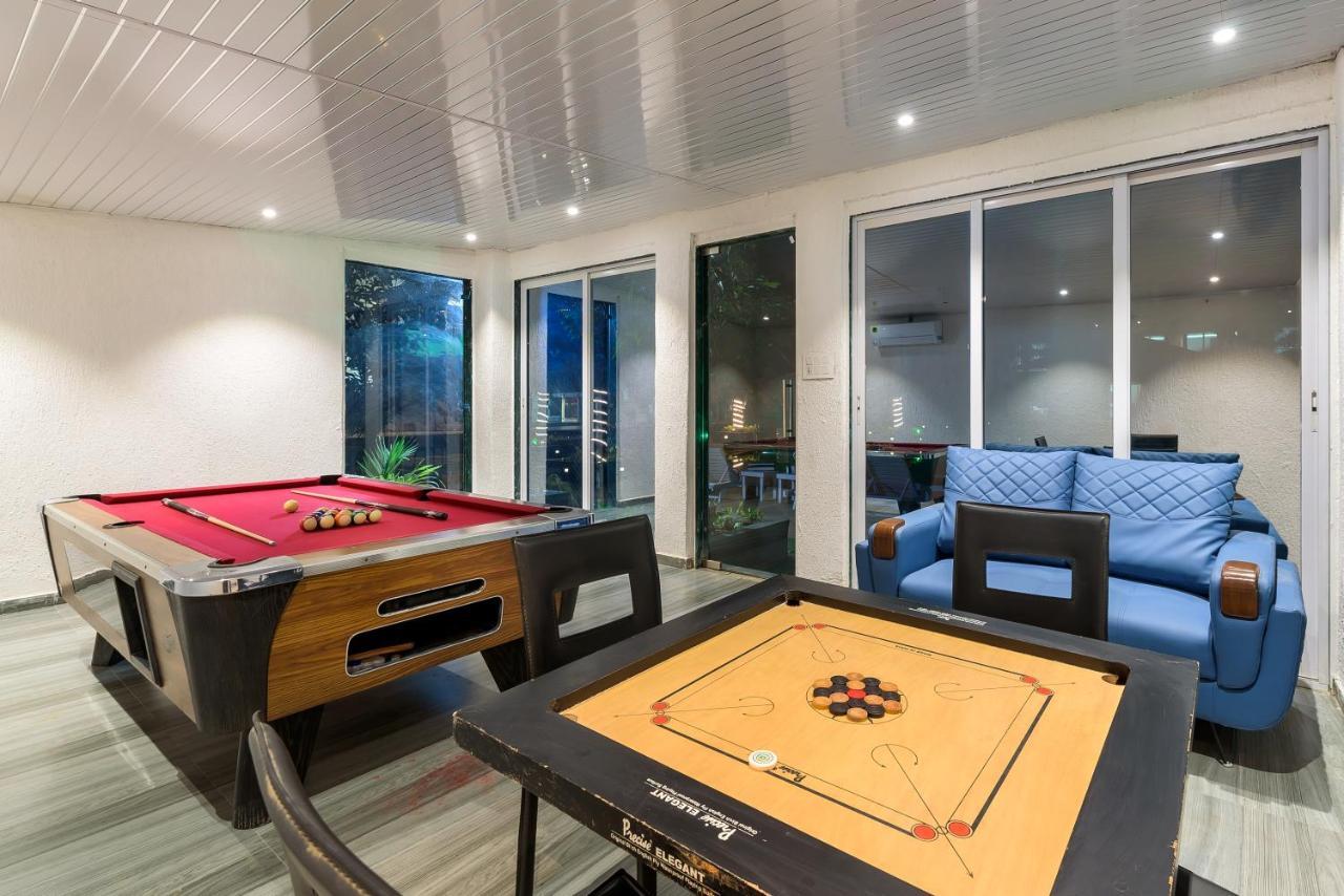 Saffronstays Palm Paradise, Kalyan Khadavli - Swimming Pool With Water Slides, Gazebo And Indoor Games Padghe Extérieur photo