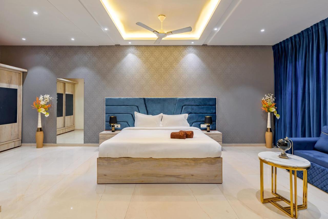 Saffronstays Palm Paradise, Kalyan Khadavli - Swimming Pool With Water Slides, Gazebo And Indoor Games Padghe Extérieur photo